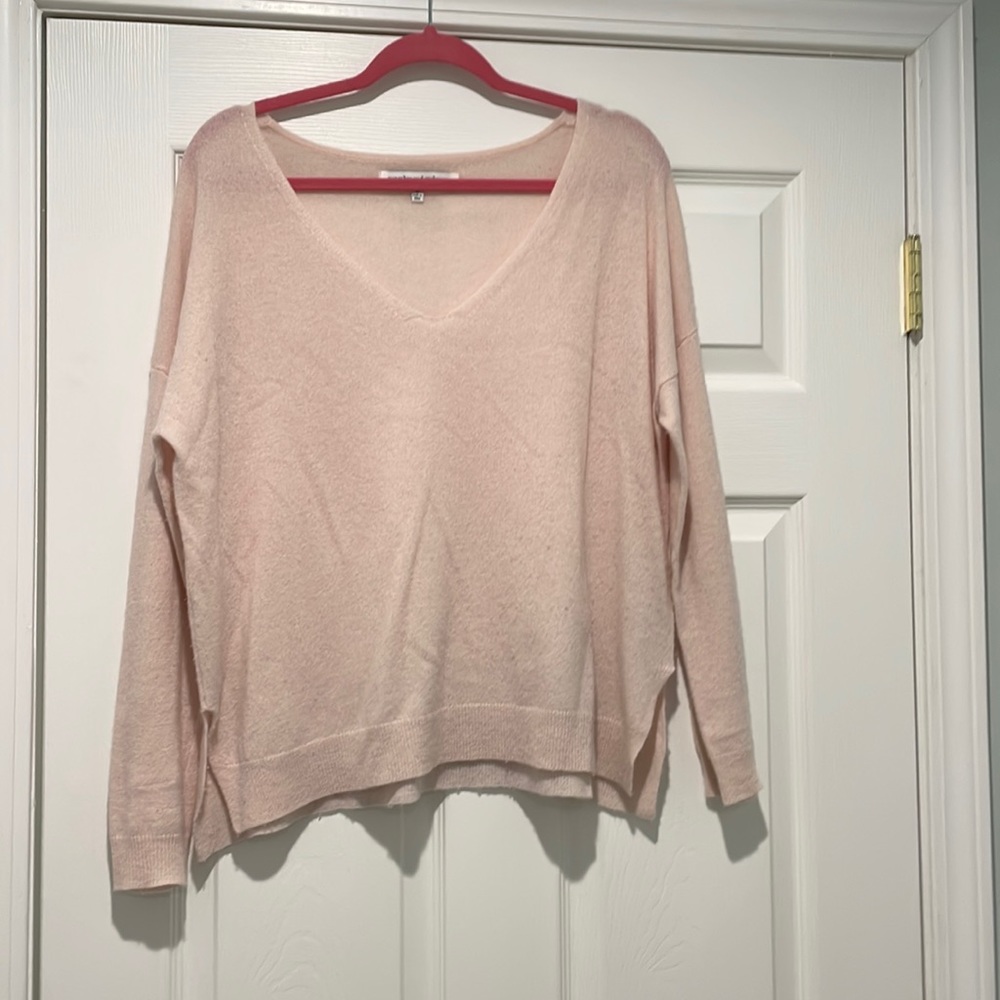 Cupcakes and Cashmere light pink cashmere sweater